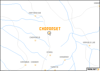 map of Chororget
