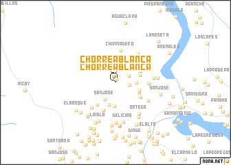 map of Chorrea Blanca