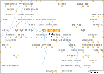 map of Chorreh