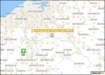 map of Chorrera de Managua