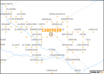 map of Chorrera