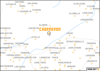 map of Chorrerón