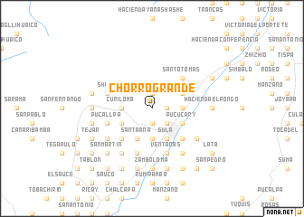 map of Chorro Grande