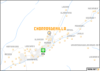 map of Chorros de Milla