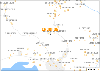 map of Chorros