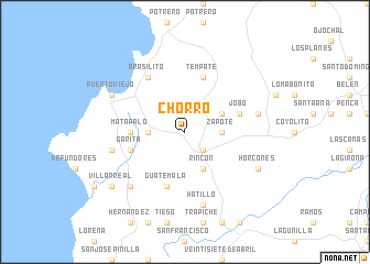 map of Chorro