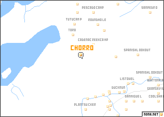 map of Chorro