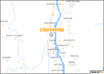 map of Chorshanbe