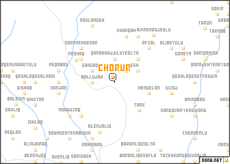 map of Chorūr