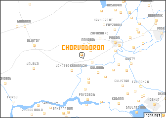 map of Chorvodoron