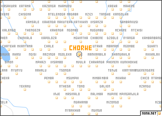 map of Chorwe