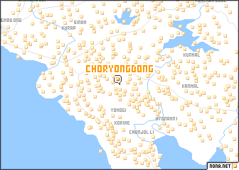 map of Choryong-dong