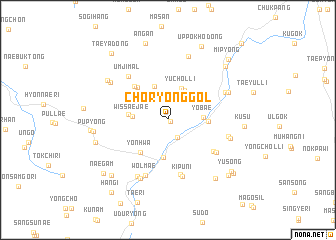 map of Choryong-gol