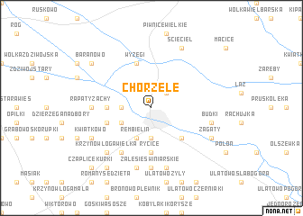 map of Chorzele