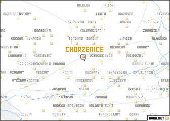 map of Chorzenice