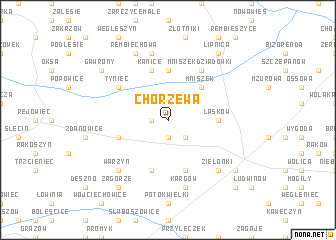 map of Chorzewa