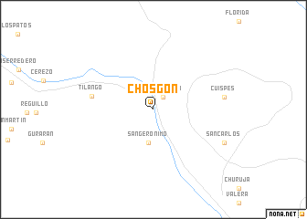 map of Chosgón