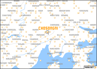 map of Chosŏng-ni