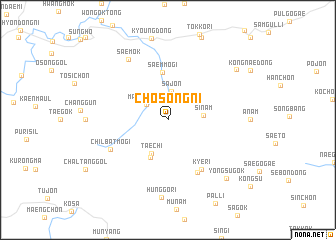map of Chosŏng-ni