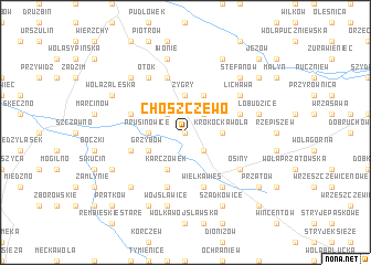 map of Choszczewo