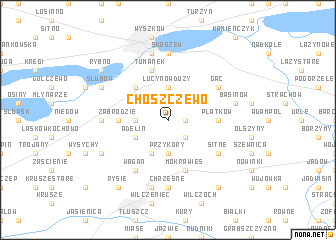 map of Choszczewo