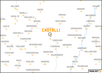 map of Chot\