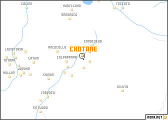 map of Chotane