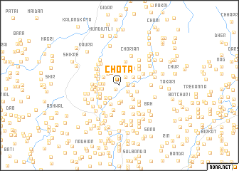 map of Chota