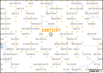 map of Chotčiny