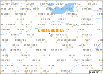 map of Chotěbudice