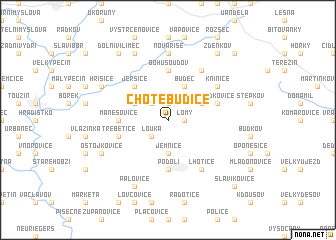 map of Chotěbudice