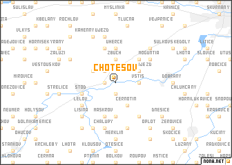 map of Chotěšov