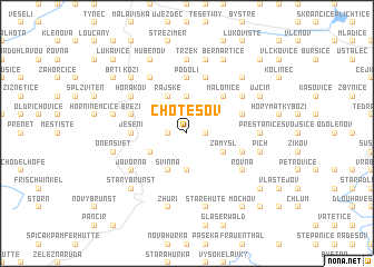 map of Chotěšov