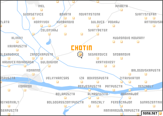 map of Chotín