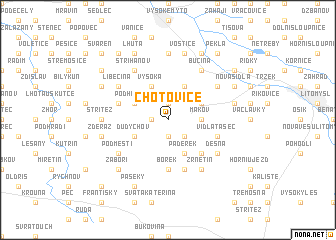 map of Chotovice