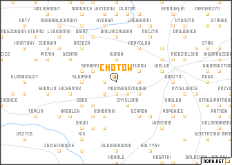 map of Chotów