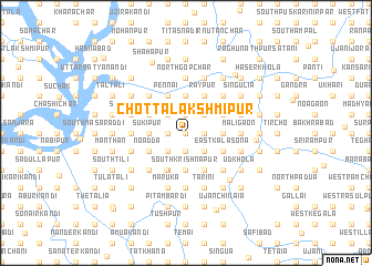 map of Chotta Lakshmīpur