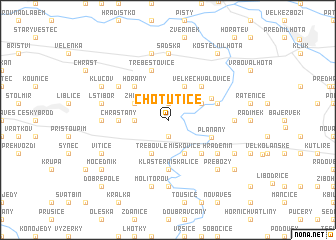 map of Chotutice