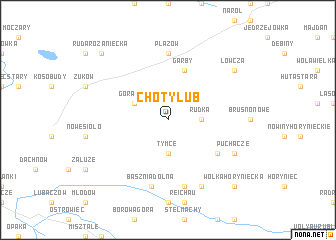 map of Chotylub