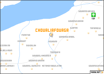 map of Choualia Fouaga