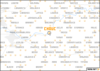 map of Chouč
