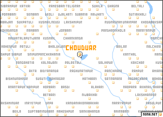 map of Chouduār