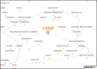 map of Chouf
