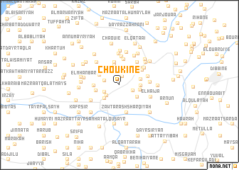 map of Choûkîne