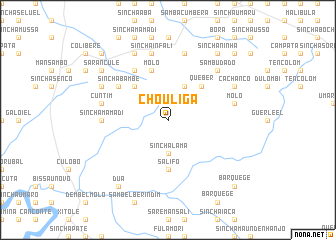 map of Chouliga