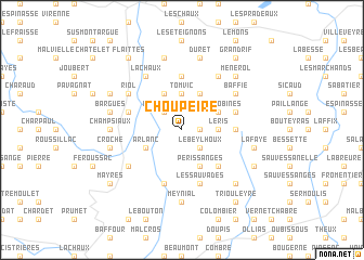 map of Choupeire