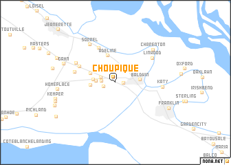 map of Choupique