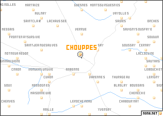 map of Chouppes