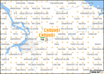 map of Chou-wei