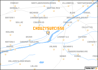 map of Chouzy-sur-Cisse
